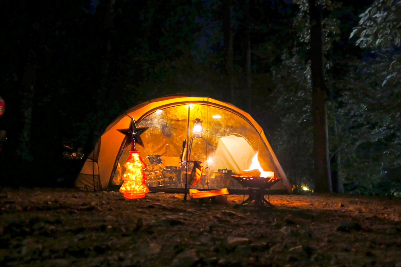 Christmas Camping on a Budget