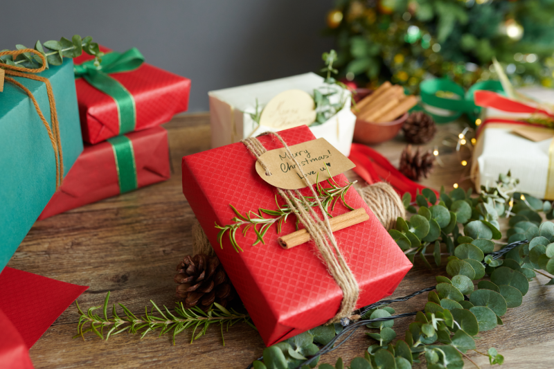 packing for Christmas