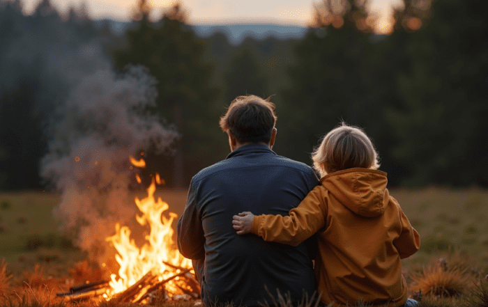 father son camping ideas